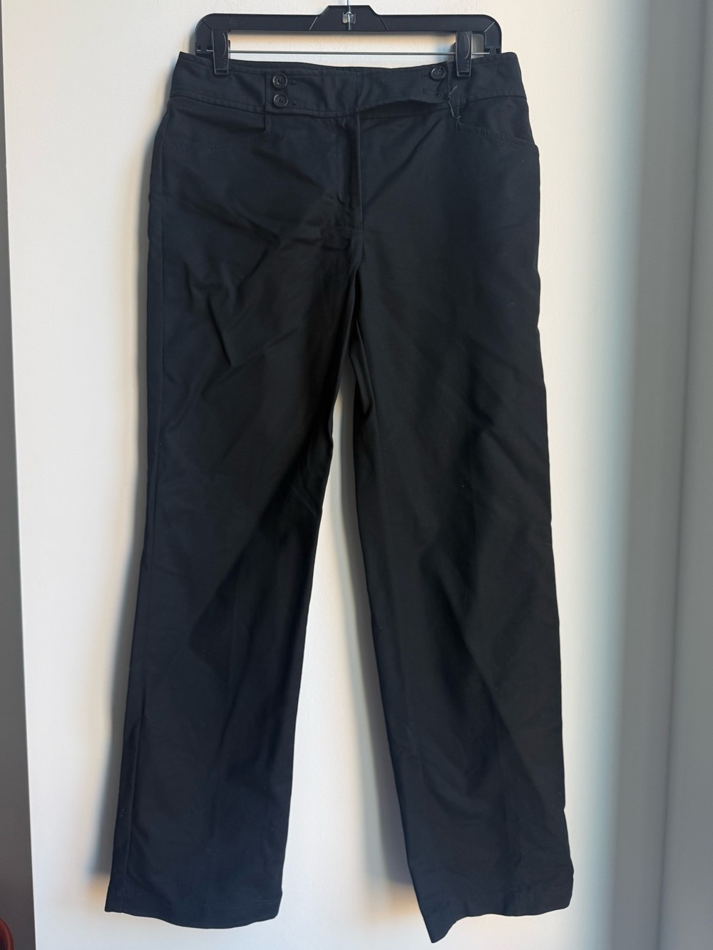 Ann Taylor Black Women's Margo Straight-Leg Dress Pants